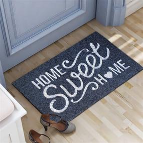 img 1 attached to 🏡 AAZZKANG Welcome Mat: Home Sweet Home Doormat with Non Slip Rubber Backing - Durable, Easy to Clean, Heavy Duty Indoor/Outdoor Mat for Front Door Entrance