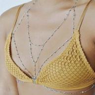 👙 yean bikini chain: stylish silver body jewelry for women and girls (gold) logo