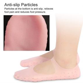 img 1 attached to Moisturizing Silicone Sock for Crack-Free Heels – Foot Care Tool to Prevent Dry Heels (M-01#)