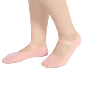 img 4 attached to Moisturizing Silicone Sock for Crack-Free Heels – Foot Care Tool to Prevent Dry Heels (M-01#)