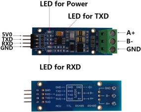 img 3 attached to 🔌 DSD TECH SH-U12 RS485 в TTL 5V Плата с чипом MAX13487: идеально подходит для Raspberry Pi, Arduino и других МКС.