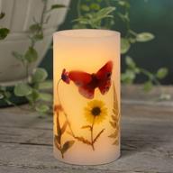 holitown flickering candles flameless butterfly logo