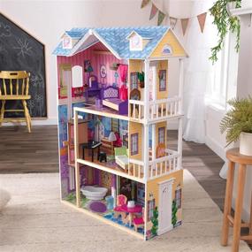 img 2 attached to 🏠 KidKraft My Dreamy Dollhouse: Complete with Furniture for Endless Playtime Fun!
