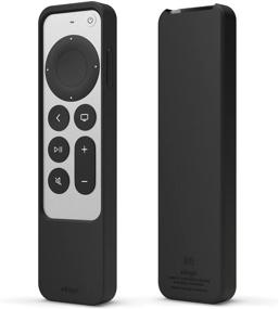 img 4 attached to 📺 elago R2 Slim Case for Apple TV 4K HD Siri Remote (2021) 2nd Gen - Slim & Lightweight Design, Scratch-Free Silicone, Shock Absorbent, Full Access to All Functions [Black]