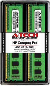 img 2 attached to 🔧 A-Tech 4GB (2 x 2GB) RAM Upgrade Kit for HP Compaq 4000 Pro & 6000 Pro - Small Form Factor & Microtower - DDR3 1066MHz PC3-8500 Non-ECC DIMM Memory