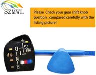 premium szmwl gear shift knob panel sticker cover for bmw models: ///m x1 x3 x5 x6 f01 f10 f30 f35 f18 short type - enhanced style & protection logo