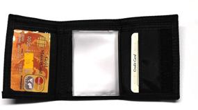 img 1 attached to 💳 Trifold Credit Card Wallet with Nylon Design