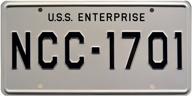 🚀 star trek ncc-1701 celebrity machines metal stamped license plate logo