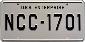 img 2 attached to 🚀 Star Trek NCC-1701 Celebrity Machines Metal Stamped License Plate