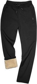 img 4 attached to 👖 Gihuo Casual Winter Fleece Sweatpants for Men - Elevated Apparel