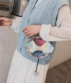 img 2 attached to QZUnique Handbag Transparent Pillow Shaped Shoulder Women's Handbags & Wallets
