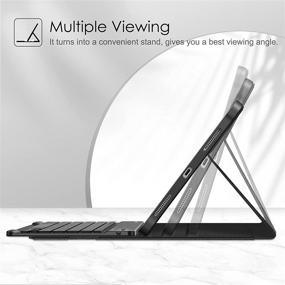 img 3 attached to 🔌 Fintie Keyboard Case for iPad Pro 11-inch (3rd Gen) 2021 - Detachable Bluetooth Keyboard, Soft TPU Back Cover, Fits 2nd Gen 2020 / 1st Gen 2018