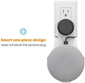 img 3 attached to 🔌 ProCase Google Home Mini Wall Mount - Outlet Hanger for Google Home Mini Dock Case Holder - Plug Mounting Bracket, Ideal for Kitchen, Bathroom, Bedroom - White