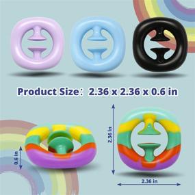 img 1 attached to 🌈 Multicolor Teamgee Snapper Sensory Fidget 4