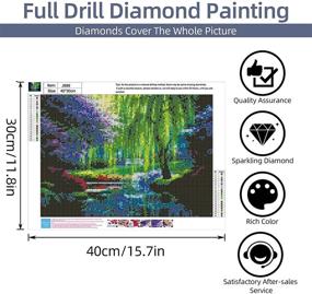 img 3 attached to 💎 Dazzling Pehciroe Diamond DIY Painting Kits: 5D Crystal Art Accessories for Stunning Home Decor & Gift, Full Drill Embroidery Cross Stitch Craft, 15.7 x 11.8 inch/ 40 x 30 cm