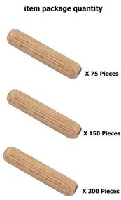 img 1 attached to 🎋 High-Quality BICB Wooden Dowel Rods with Fluted Design