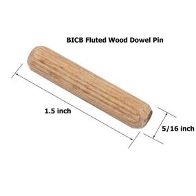 img 2 attached to 🎋 High-Quality BICB Wooden Dowel Rods with Fluted Design