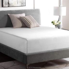 img 3 attached to 🛏️ WEEKENDER Queen Size Waterproof Mattress Encasement featuring Zipper Closure