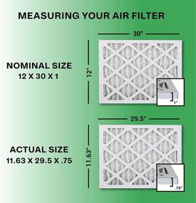 img 3 attached to 🌬️ Повысьте качество воздуха в помещении с помощью пылеаппаратных фильтров FilterBuy размером 12X30X1 для печей.
