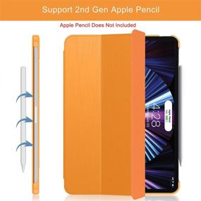 img 2 attached to Soke New IPad Pro 11 Case 2021(3Rd Generation) - [Slim Trifold Stand + 2Nd Gen Apple Pencil Charging + Smart Auto Wake/Sleep] Tablet Accessories