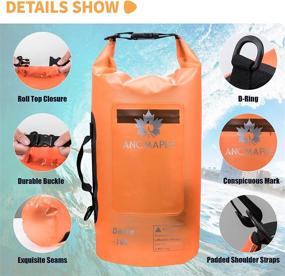 img 1 attached to ANCMaple 10L/15L Waterproof Dry Bag with Translucent Frosted Storage and Phone Inner Bag – Side Handles, Single-Shoulder Strap Included – Ideal for Diverse Water Activities