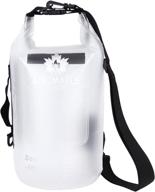 ancmaple 10l/15l waterproof dry bag with translucent frosted storage and phone inner bag – side handles, single-shoulder strap included – ideal for diverse water activities логотип