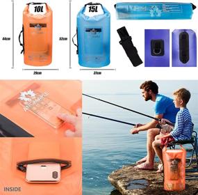 img 2 attached to ANCMaple 10L/15L Waterproof Dry Bag with Translucent Frosted Storage and Phone Inner Bag – Side Handles, Single-Shoulder Strap Included – Ideal for Diverse Water Activities