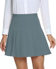 img 4 attached to Urban CoCo Womens Pleated Uniform Women's Clothing for Skirts