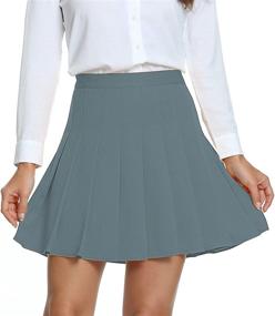 img 3 attached to Urban CoCo Womens Pleated Uniform Women's Clothing for Skirts