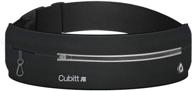 🏃 cubitt lightweight water-resistant running belt: no bounce, adjustable for men & women, super comfort & secure, fits any cellphone - black logo