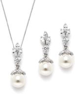 💍 mariell light ivory pearl drop vintage bridal &amp; wedding jewelry set, ideal for everyday wear and perfect as gifts logo