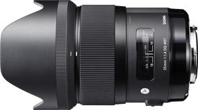 img 2 attached to 📷 High-Quality Sigma 35mm F1.4 Art DG HSM Lens for Canon, Black, Compact Size (340101)