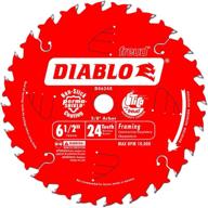 🔪 enhance your cutting precision with freud d0624x diablo 6-1/2-inch 24-tooth atb framing saw blade logo