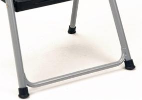 img 1 attached to 🪜 COSCO One Step Steel Resin Step Stool: Convenient, Handle-Free Design in Platinum/Black