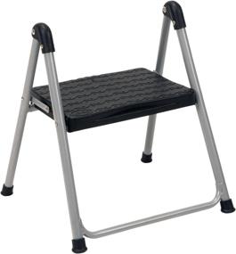 img 2 attached to 🪜 COSCO One Step Steel Resin Step Stool: Convenient, Handle-Free Design in Platinum/Black