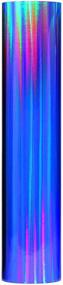 img 1 attached to 🔵 VViViD Deco65 Holographic Blue Chrome Craft Vinyl Roll - 15ft x 12in, Permanent Adhesive