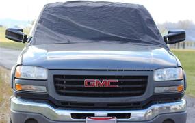 img 3 attached to ❄️ Apex Automotive Winter Windshield Cover: All Vehicles Snow & Ice Shield - No More Scraping! Windproof Magnetic Edges, Frost Guard!