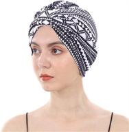 🧢 cotton turbans with satin liner - double-layered beanie chemo cap sleep bonnet by duozan logo