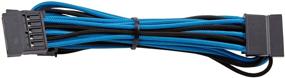 img 2 attached to Corsair CP-8920192 Премиум отдельно обтянутый SATA-кабель, голубой/черный - совместим с блоками питания Corsair.