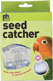 img 1 attached to 🦜 8-Inch Medium Prevue Pet Products Seed Guard Nylon Mesh Bird Seed Catcher - Color May Vary