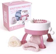🧶 22 needles knitting machine: plastic vertical sewing loom kit for diy children weaving - enhance seo logo