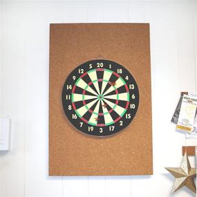 img 3 attached to 🎯 Premium Cork Dart Board Backer - 36x24x0.5 Inches: Enhance Your Dart Game!