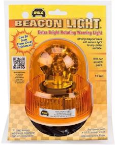 img 1 attached to 🚨 Wolo 3100-A Amber Lens Beacon Light - 12V, Rotating Emergency Warning Light