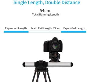 img 3 attached to Zeapon Micro 2 Camera Slider: 54cm/21in Travel Distance, 36 Bearings, Quick Release Plate, Load up to 17.5 lbs - Ultimate Video Stabilizer Rail