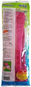 img 1 attached to 🧤 Top-Quality Mamison Kitchen Rubber Gloves: Pack of 3 Pairs in Medium Size