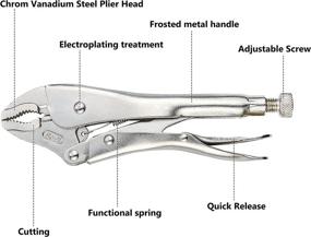 img 1 attached to 🔒 YIYITOOLS 10 Inch Locking Pliers - Original Design for Enhanced SEO