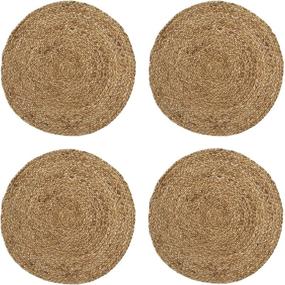 img 3 attached to 🌾 Charming and Organic: Natural Tablemat Farmhouse Placemat, Perfect Diameter for Rustic Décor