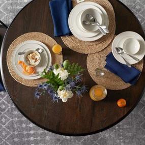 img 2 attached to 🌾 Charming and Organic: Natural Tablemat Farmhouse Placemat, Perfect Diameter for Rustic Décor