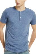 👔 heather henley sleeve button zengjo men's clothing logo