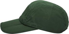 img 2 attached to Stay Protected with Unisex Foldable UPF 50+ Sun Protection Quick Dry Baseball Cap: Portable Hat Solution